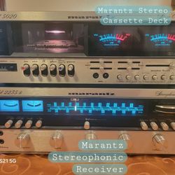 Marantz Receiver & Cassette Deck 