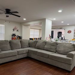 Large Gray Sectional- Free Delivery 