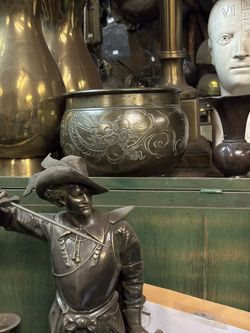 Heavy Bronze Chinese Dragon Planter