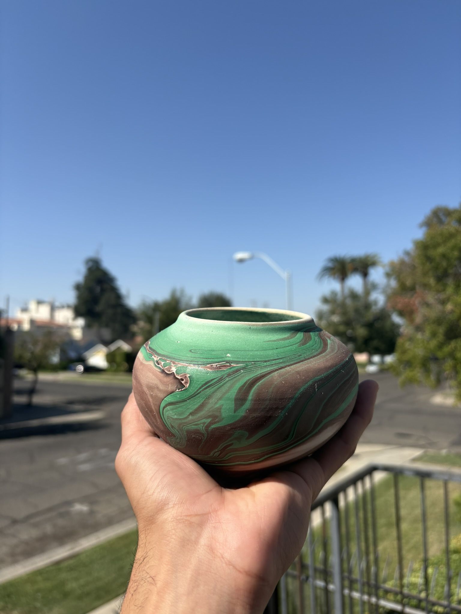 Green Marble Vase
