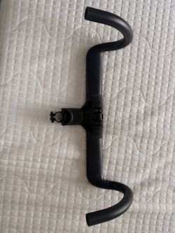 Synchros black Drop Road Bike Handlebar with Stem