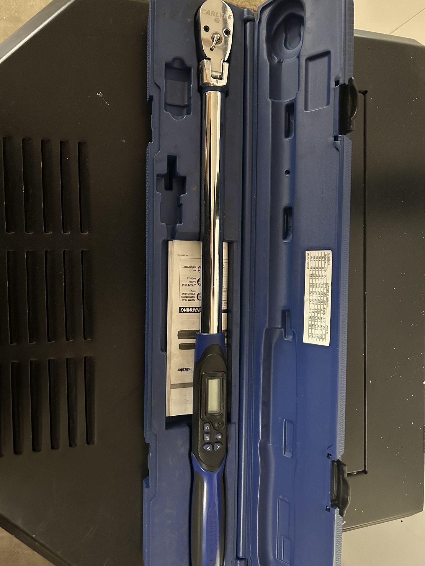 Carlyle 1/2 In Drive Digital Torque Wrench Part # DTW12FL