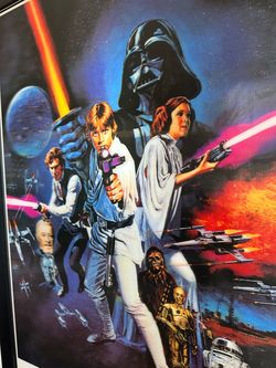 Star Wars 1977 Movie Hologram 3D Poster Frame