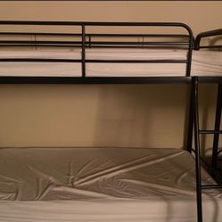 Metal Bunk Bed-2 Twin MATRESSES INCLUDED!
