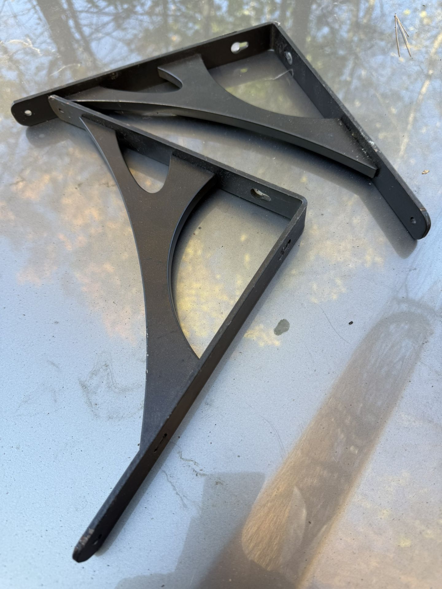 2 Heavy Duty Shelf Brackets