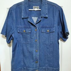 Womens Denim Top XL 