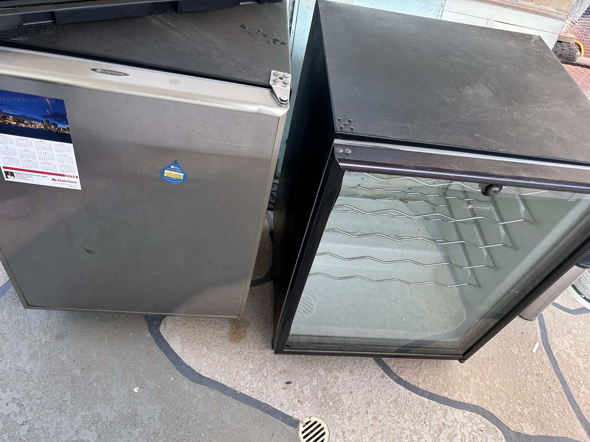 U-Line Under The Counter Refrigerator And Wine Cooler