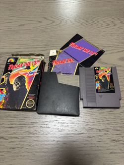 Friday the 13th NES CIB Complete Box Manual – Tested Working