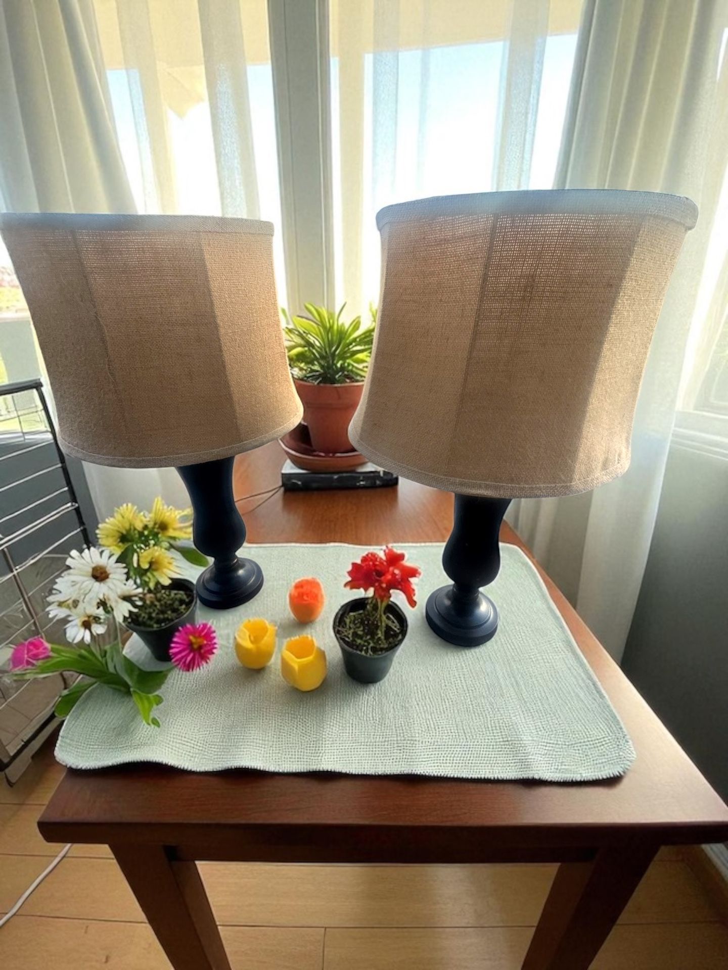 Rustic Table Lamps - Set of 2