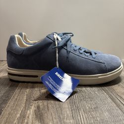 Birkenstock Bend Low Mens Size 11 Shoes Elemental Blue Casual Suede Sneakers NEW