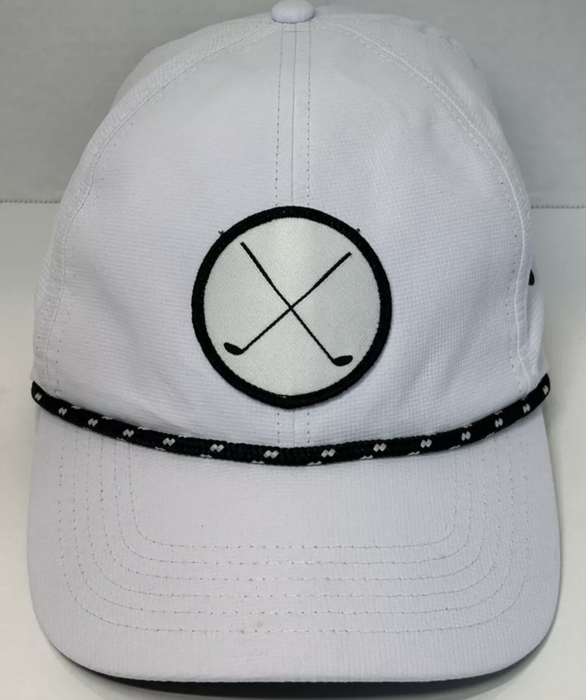 Outdoor Cap Men's Golf Clubs Patch Trucker Hat Baseball Cap White Adjustable