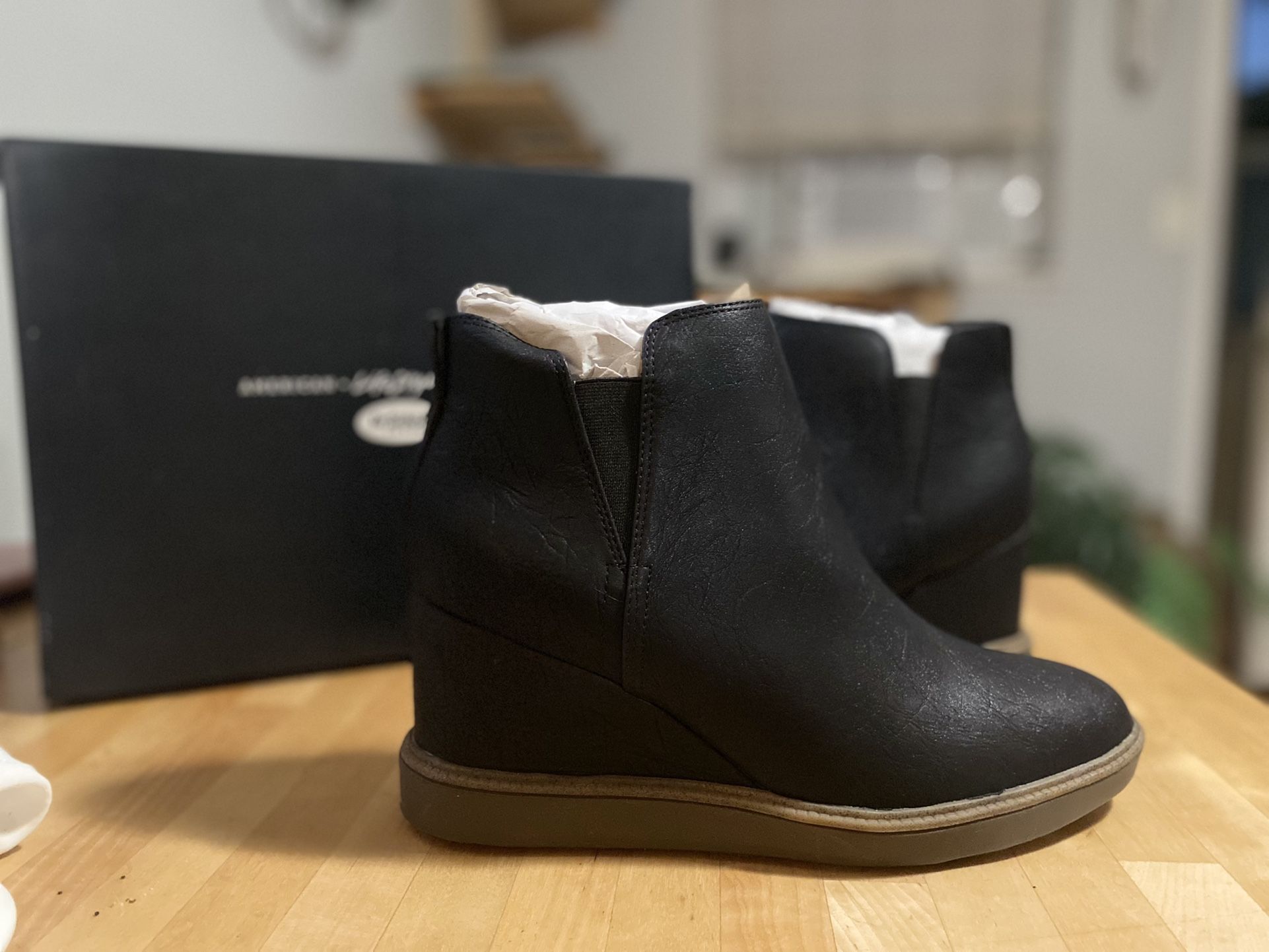 Wedge Booties 9.5 NIB