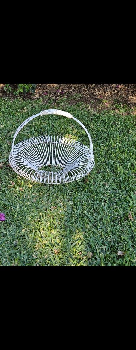 Vintage metal basket.