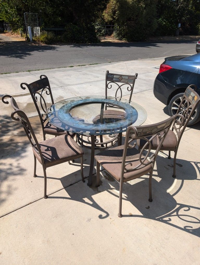 Glass Patio Table