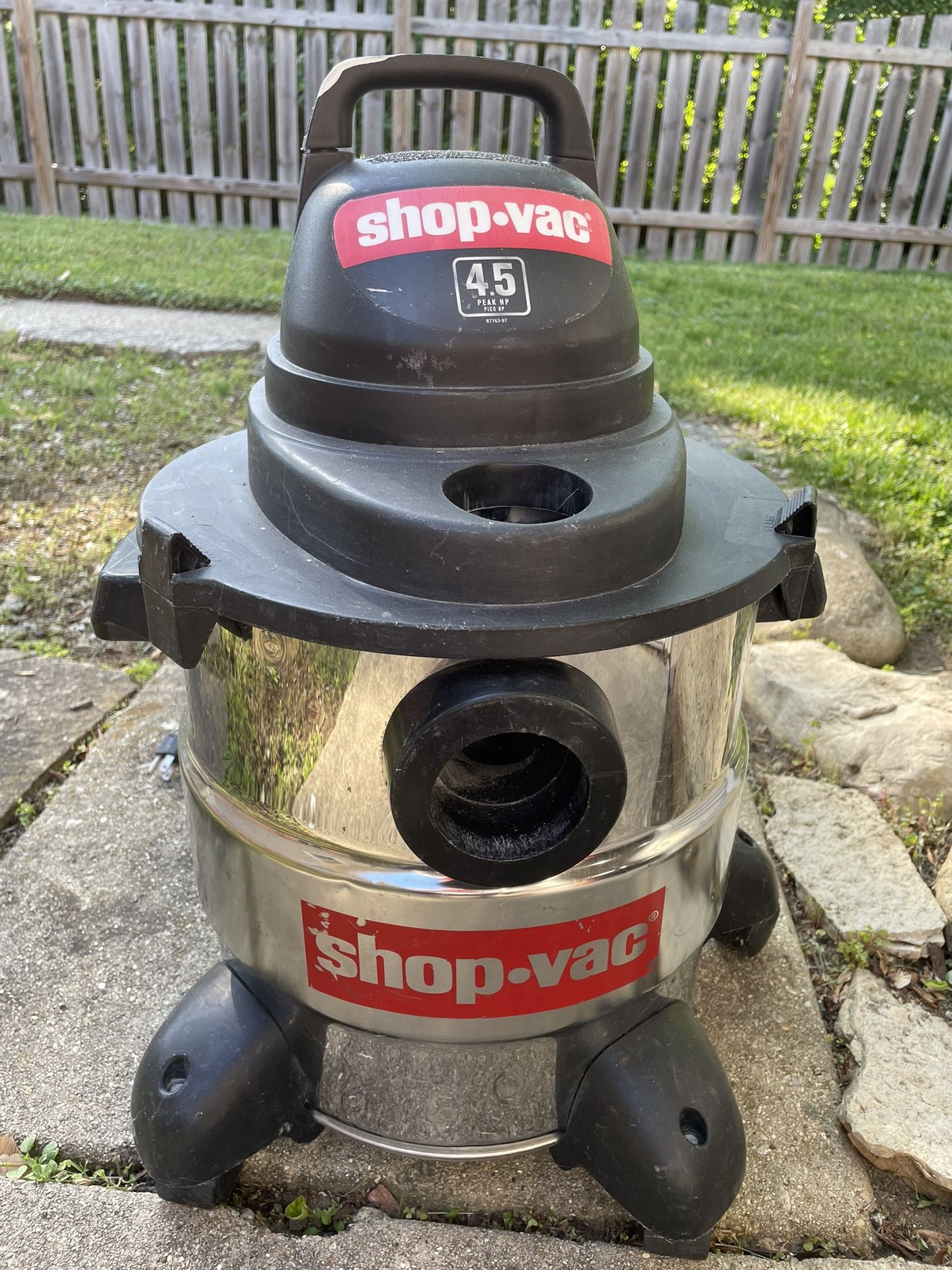 Shop-Vac 5-Gallon, 4.5 HP Wet/Dry Vacuum, Stainless Steel Tank, Portable!