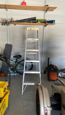 Davidson 6-Ft Aluminum Step Ladder – Type II, 225 lb Capacity