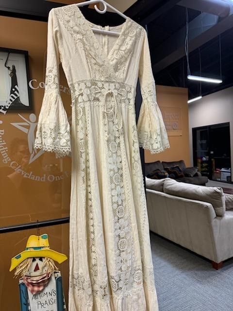 Beautiful Beige Bohemian Wedding Dress