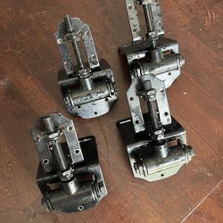 4 Heavy Black Gate Hinges