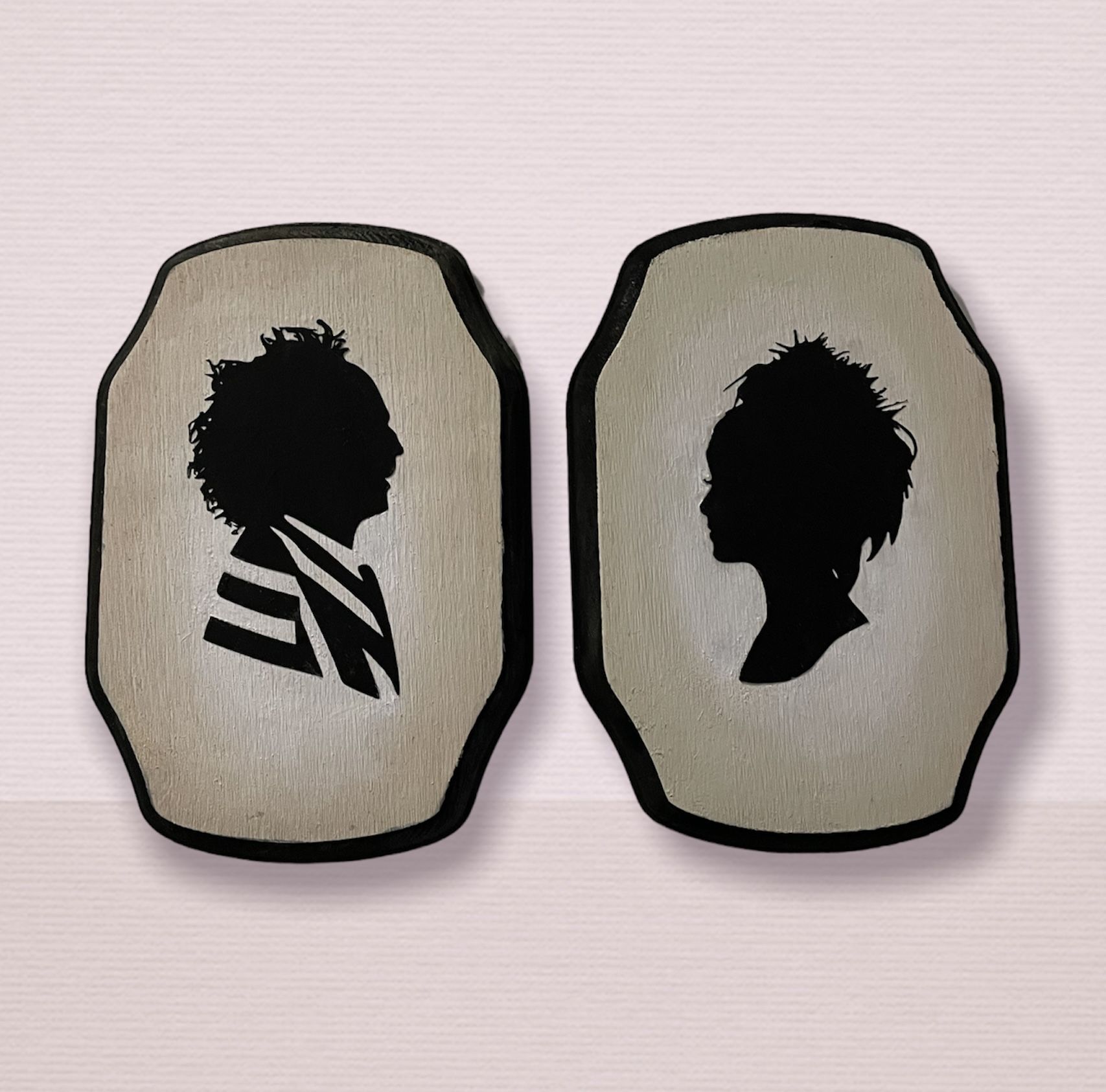 Beetlejuice And Lydia Wood Silhouettes
