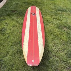 8’0 surfboard longboard needs repairs