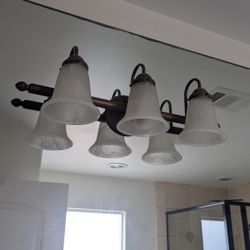 Bronze Bathroom Light Fixture 