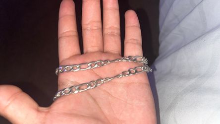 Silver Figaro Chain Necklace