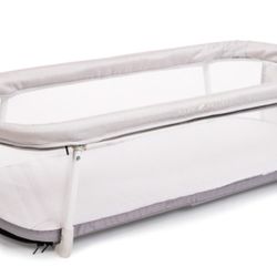 Baby Delight Snuggle Nest Bassinet, Portable Baby Bed, For Infants 0 – 5 Months, Driftwood Grey with carry bag  Open box item not in the original box 