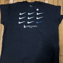 Los Angeles Dodgers Nike 2025 World Series Champions LA Loves A Sequel Heavyweight T-Shirt - Black