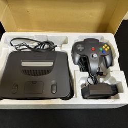 Nintendo 64 Japanese Console In Box