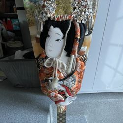 2 Japanese Artwork Paddles Handmade