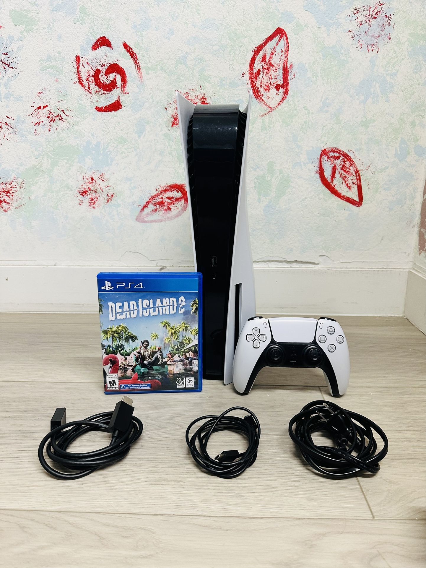 Sony PlayStation 5 - 825GB , Bonus 1 Game Dead Island 2 ( Used )