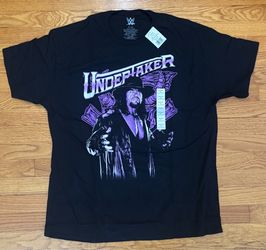 WWE Undertaker Shirt Mens XL Black Purple Pro Wrestling Casual Graphic Tee New