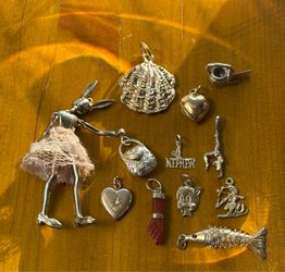 Gf + Gold + 925 Silver Charms