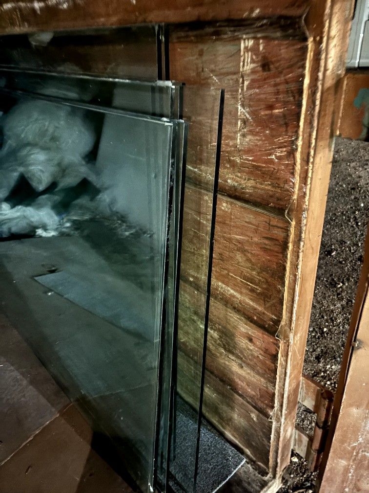 9 x 4 Glass Panels 3/8 Thick