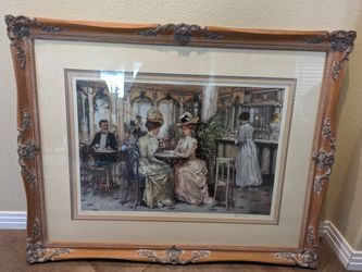 Wall Accent Alan Maley Signed Limited Edition "Tell Me" Impression Painting