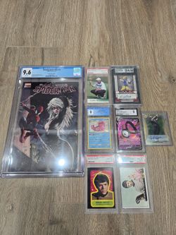 Graded Collectibles Lot CGC PSA Pokémon Marvel Spider-Man Star Trek Auto Cards