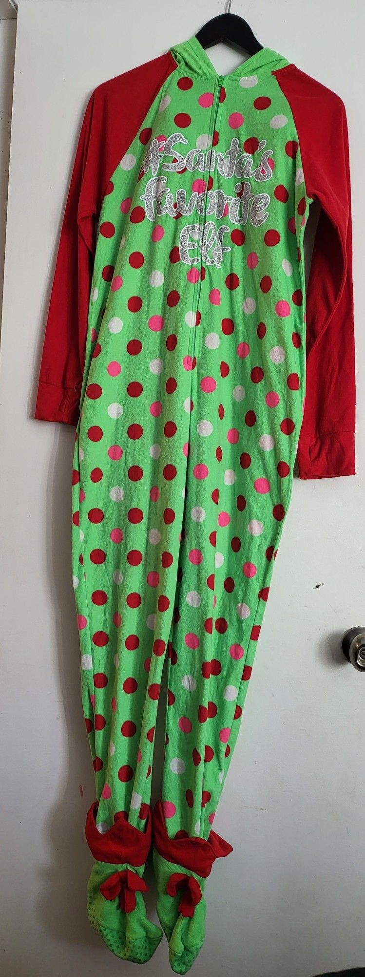Justice Pajamas Chritmas Elf Size 20 