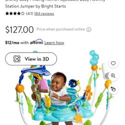 Disney Baby Finding Nemo Adjustable Baby Activity Station Jumper by Bright Starts