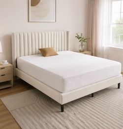 🔥 LIKE NEW Queen Bed Frame + Memory Foam Mattress Set 🔥