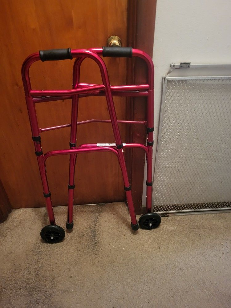 Red Walker With Wheels 