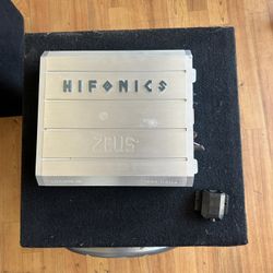 Hifonics Power Amplifier Zeus ZRX1216 W/ Bass Knob