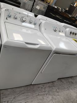 GE set top load washer & electric dryer with warranty Delivery fee depends on address 🛣️🏠🛻
