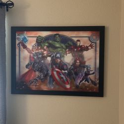 3D Avengers Picture Frame