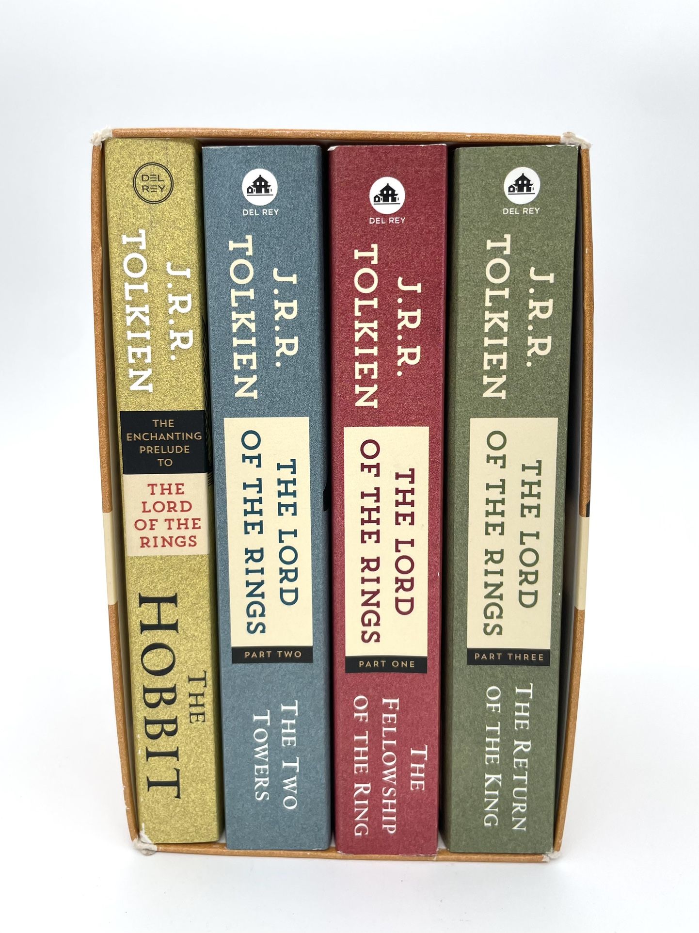 Lord Of The Rings + Hobbit J.R.R. Tolkien 4 Book Paperback Boxed Set