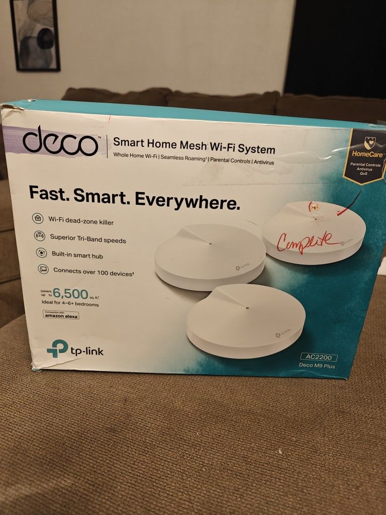 TP-Link AC2200 Deco M9 Smart Whole Home WiFi mesh routers