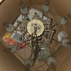 Vintage crystal chandelier