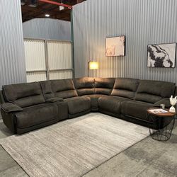 Redding Fabric Power Reclining Sectional - DELIVERY AVAILABLE 🚚