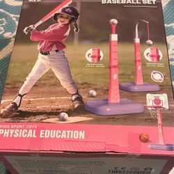 3-in-1 Toddler Sports Set (Baseball / Basketball / T-Ball) – Open Box, New