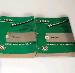 1996 Chevrolet Geo Metro Platform M Service Manual Set