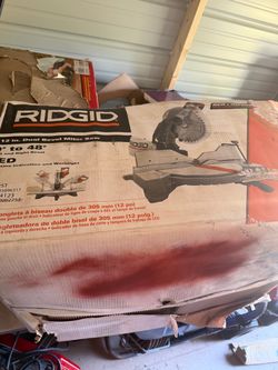Brand New RIDGID 12" Dual Bevel Miter Saw (Model R4123) - Never Used